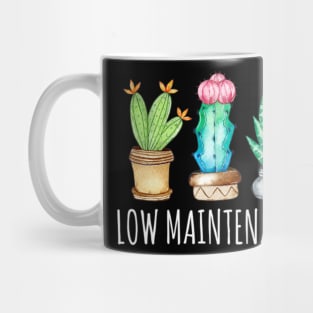 Low Maintenance Cactus Succulents Plant Mom Aloe Pun Mug